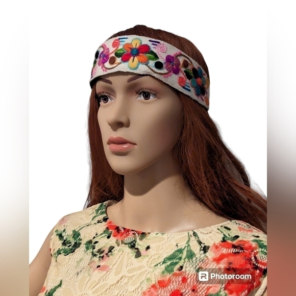 Peruvian handmade headbands Boho/Summer Floral Style - Picture 10 of 13